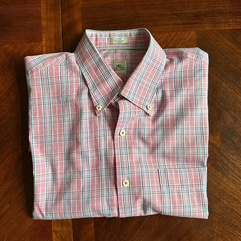 Peter Millar Longsleeve Button Down 100% Cotton
